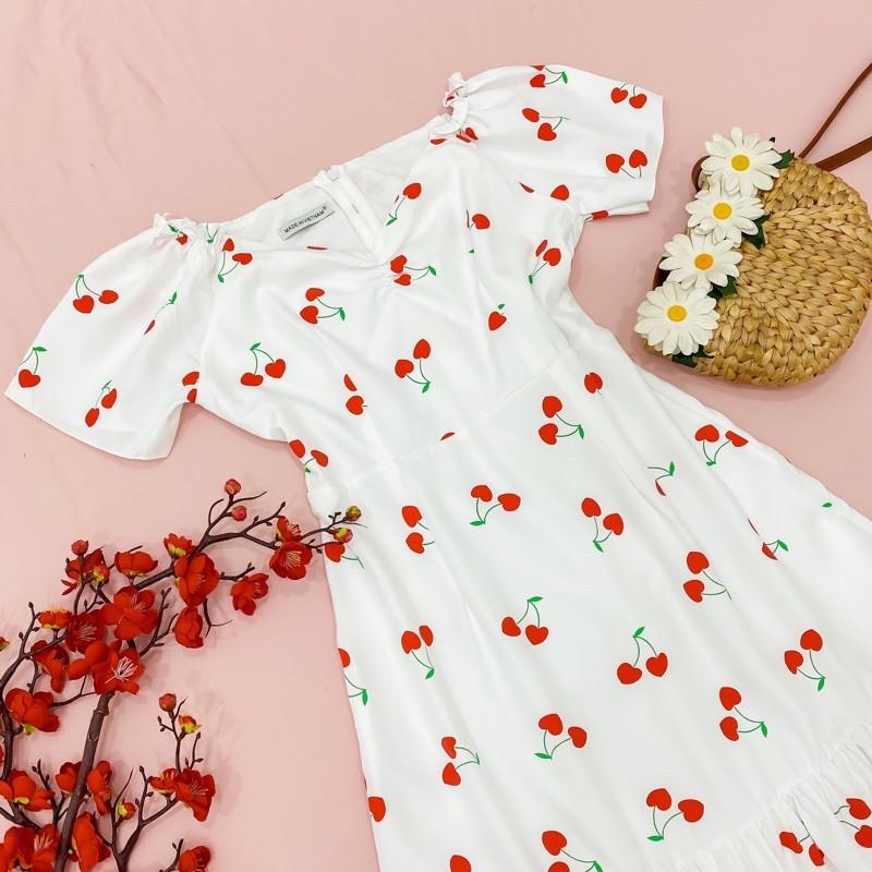 Đầm Suông Dài Đỏ In Freesize