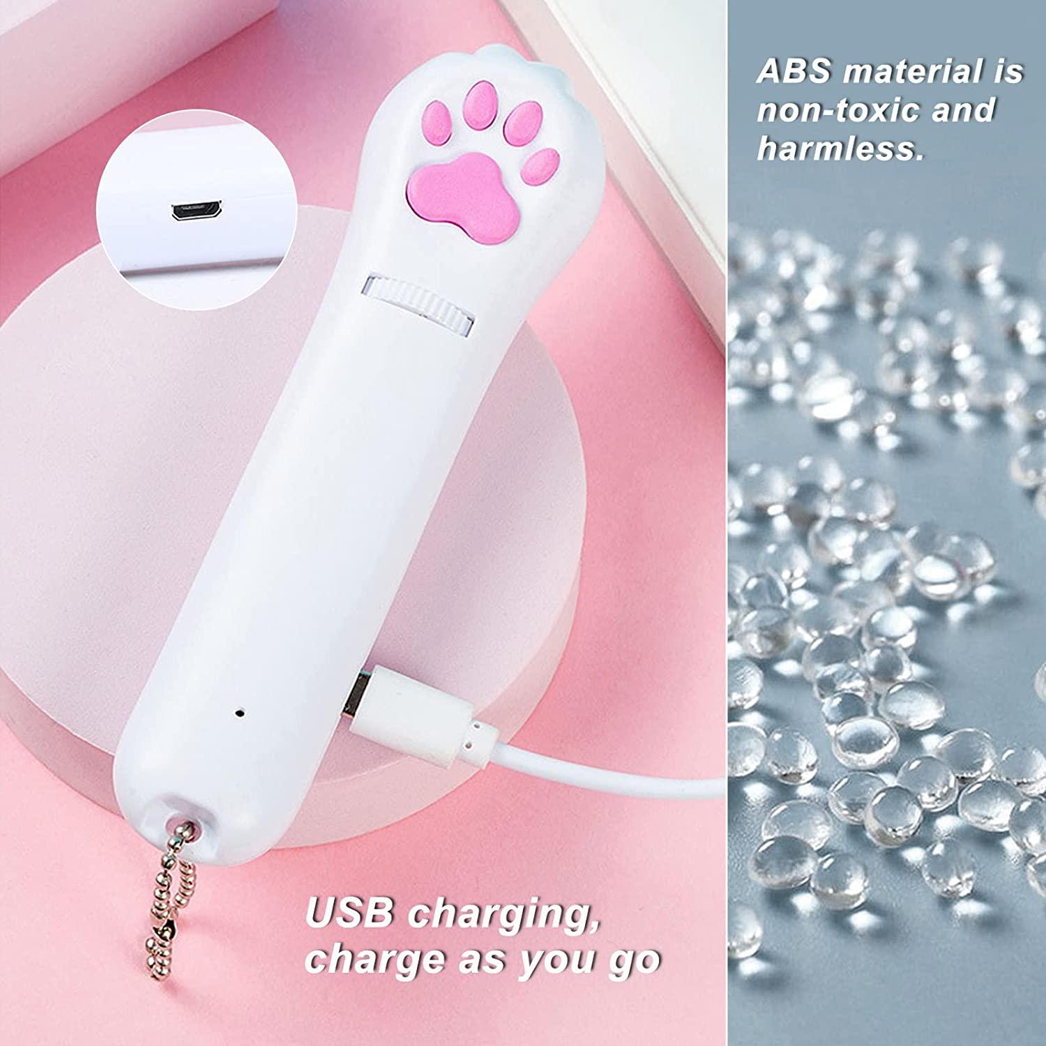 Đồ chơi mèo tương tác, Đồ chơi săn mèo có thể điều chỉnh và sạc lại, Đồ chơi săn mèo với 6 mẫu Đồ chơi săn mèo