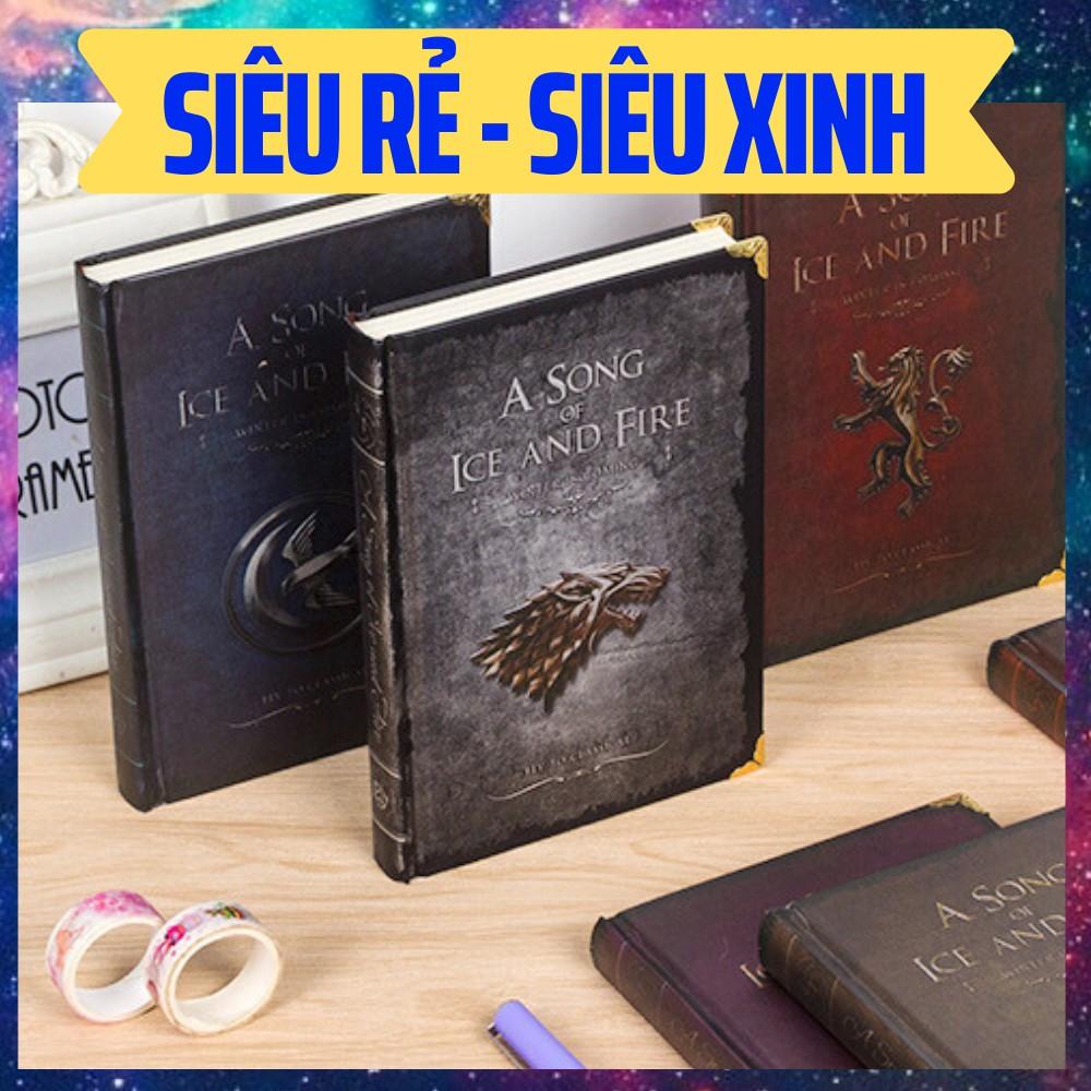 sổ tay ghi chép cao cấp phong cách cổ điển - sổ nhât kí kẻ ngang - trơn game of thrones