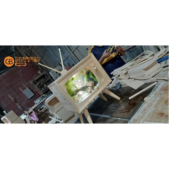 HỒ CÁ GỖ HÌNH TI VI