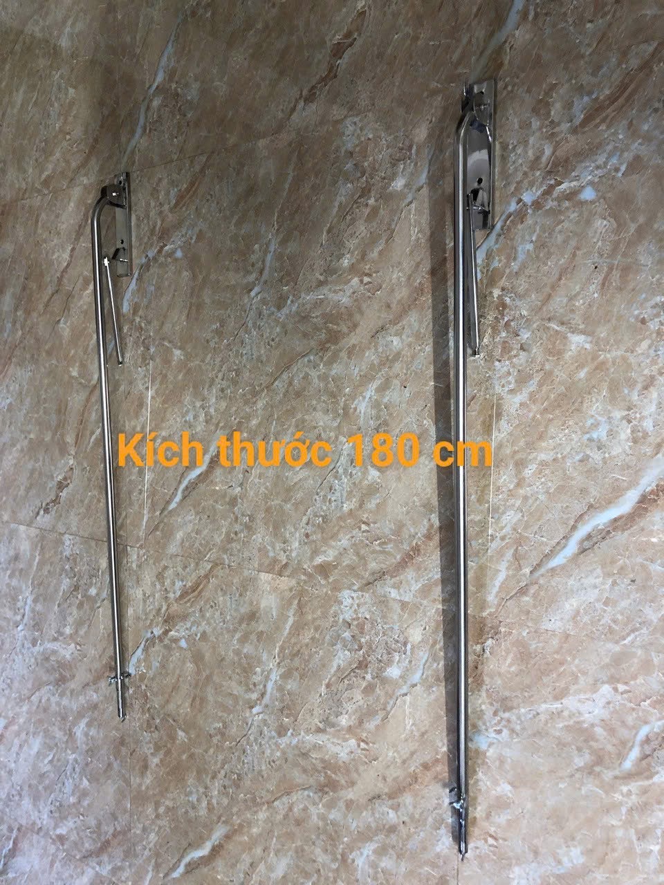 Thanh móc màn gấp gọn dạng rút SU304. 1 bộ ( 2 cái ) BH 24 THÁNG