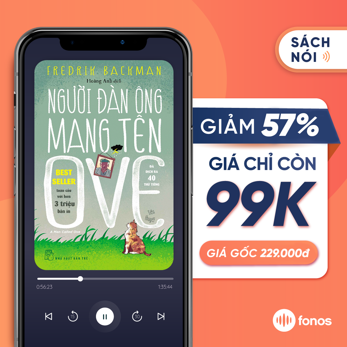 Hình ảnh [e-Voucher] Sách nói Fonos: Người Đàn Ông Mang Tên Ove