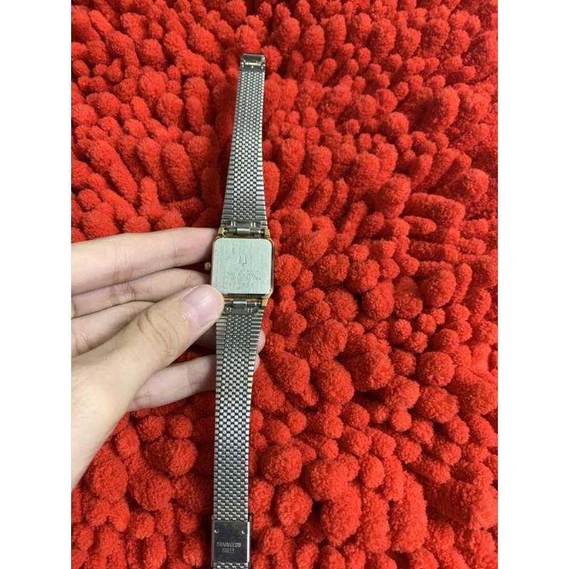 Đồng hồ nữ Bulova dây lụa hàng si