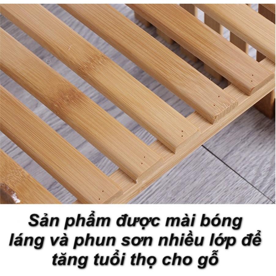 Kệ vườn hoa Công Sở 2 tầng Office Bamboo Garden 30x47cm