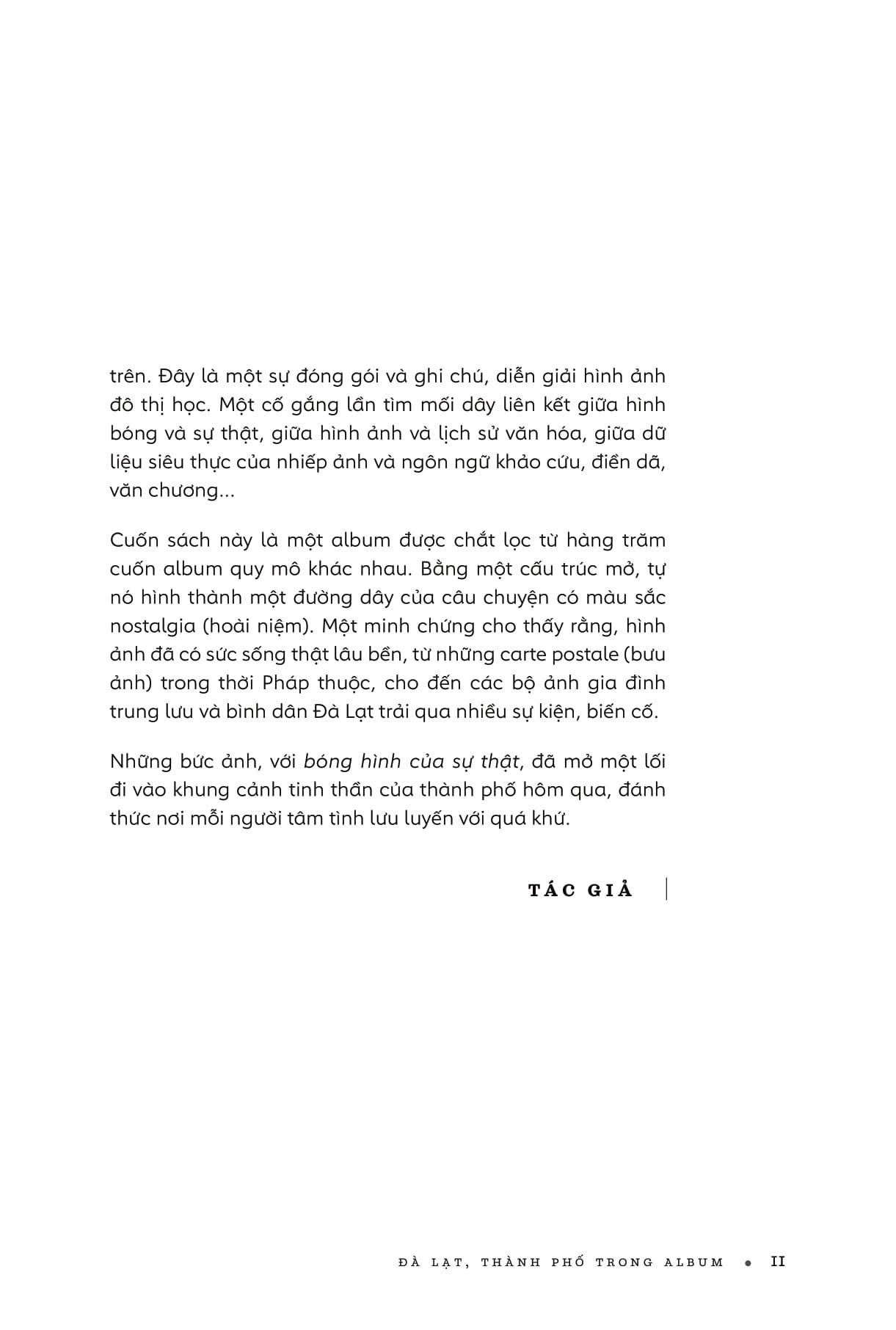 Sách - Đà Lạt, Thành Phố Trong Album