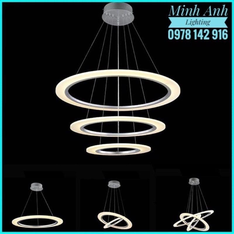 Đèn Thả Trần TH853 Hiện Đại 3 Chế Độ Ánh Sáng - Đèn Thả Phòng Khách Phòng Ăn Phòng Ngủ Led 3 Vòng