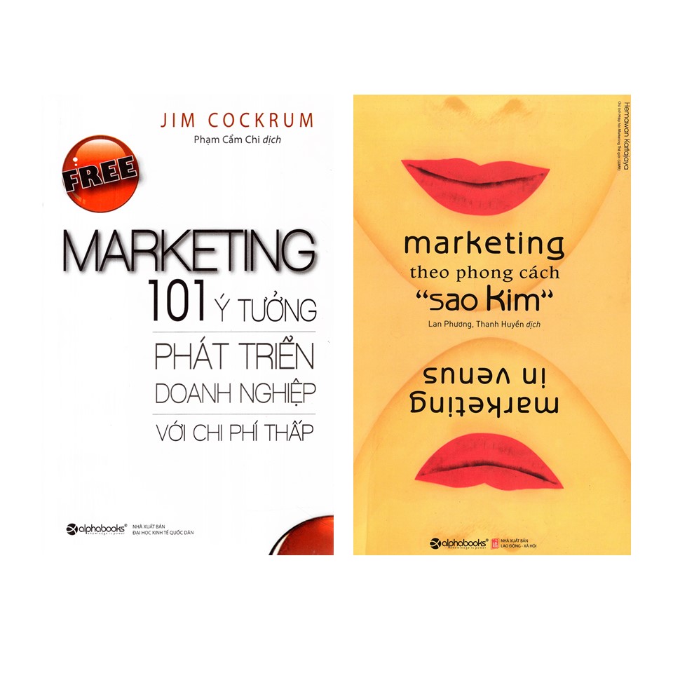 Combo Sách Kỹ Năng Marketing: Free Marketing – 101 Ý Tưởng Phát Triển Doanh Nghiệp Với Chi Phí Thấp + Marketing Theo Phong Cách Sao Kim