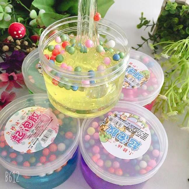 Slime hộp tròn 150ml charm cốm xốp NG0C TRAI màu thạch chất đẹp Đồ chơi slam chất nhầy ma thuật squishy