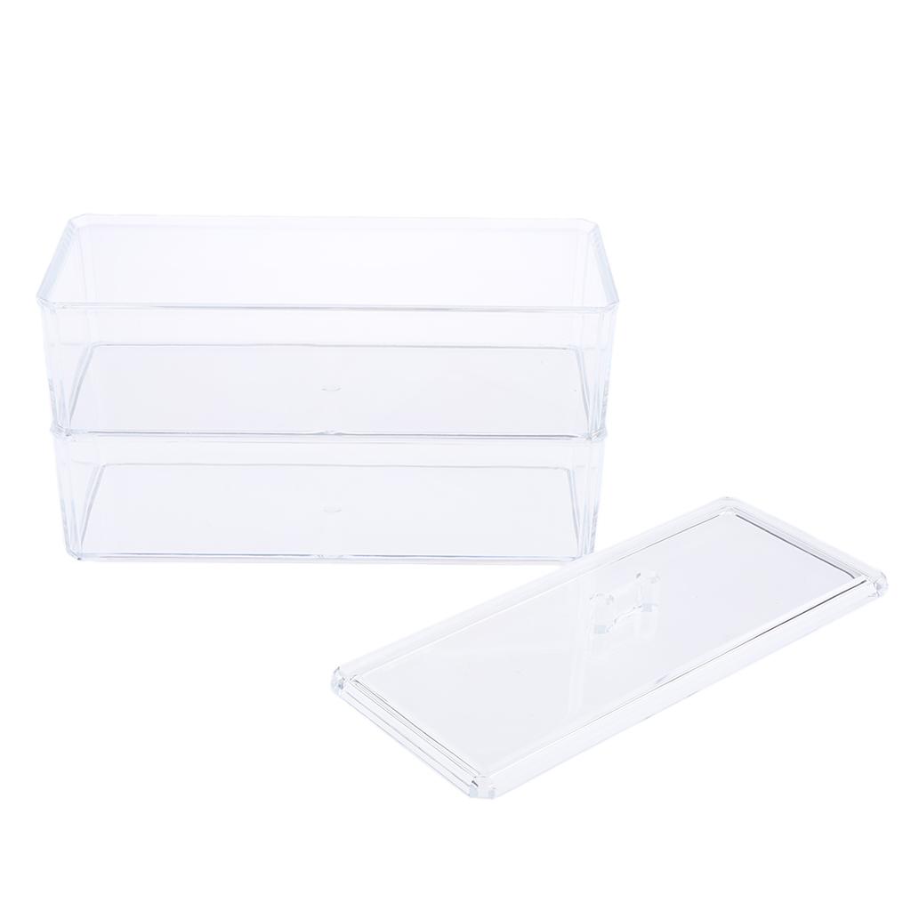 Large Acrylic Makeup Brushes Cosmetic Organizer Holder Jewelry Storage Case