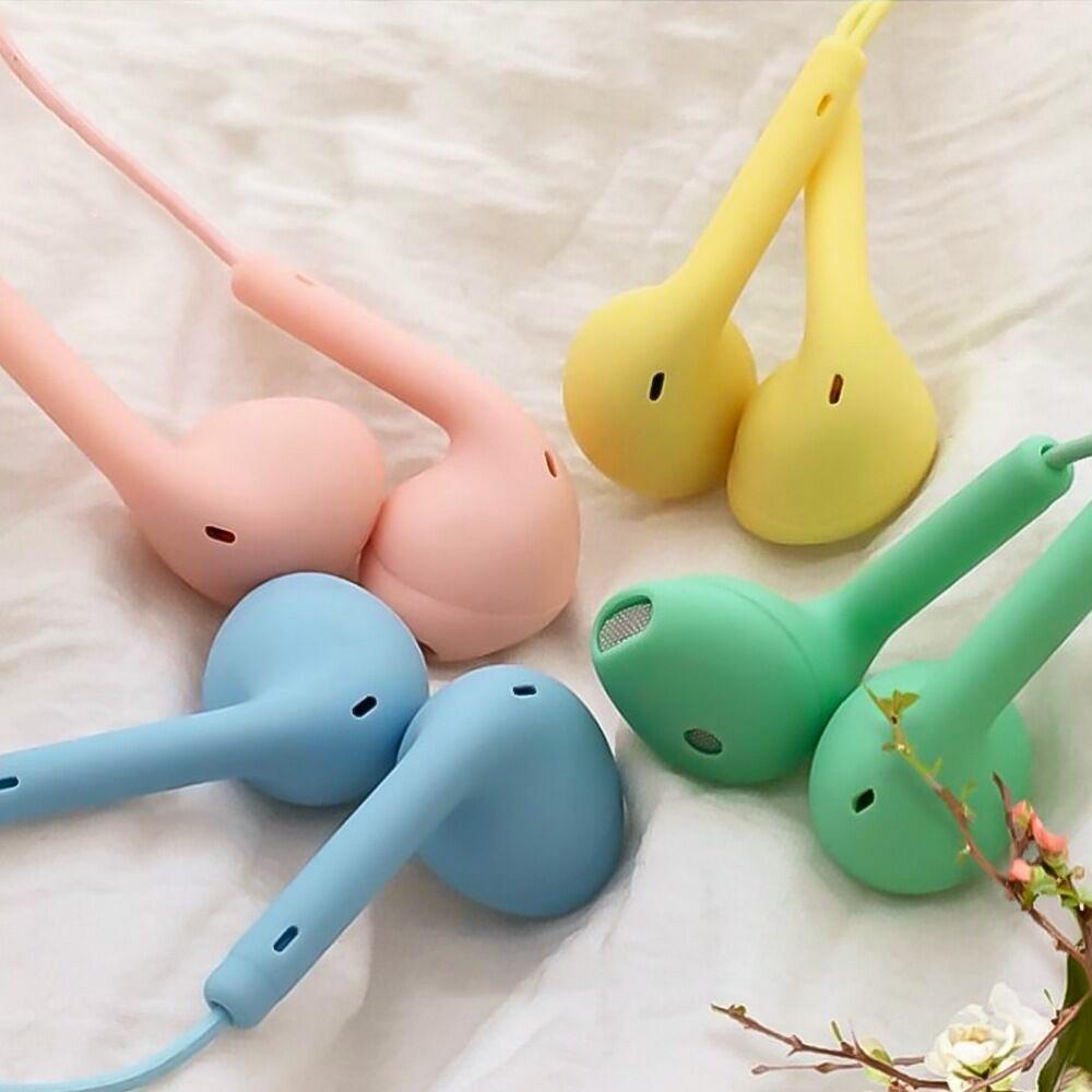 Tai Nghe Nhét Tai U89 U88 U19 Màu Macaron Có Dây