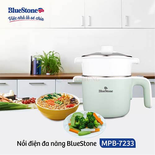 Nồi điện đa năng Bluestone 1.2 lít MPB-7233 - Hàng chính hãng