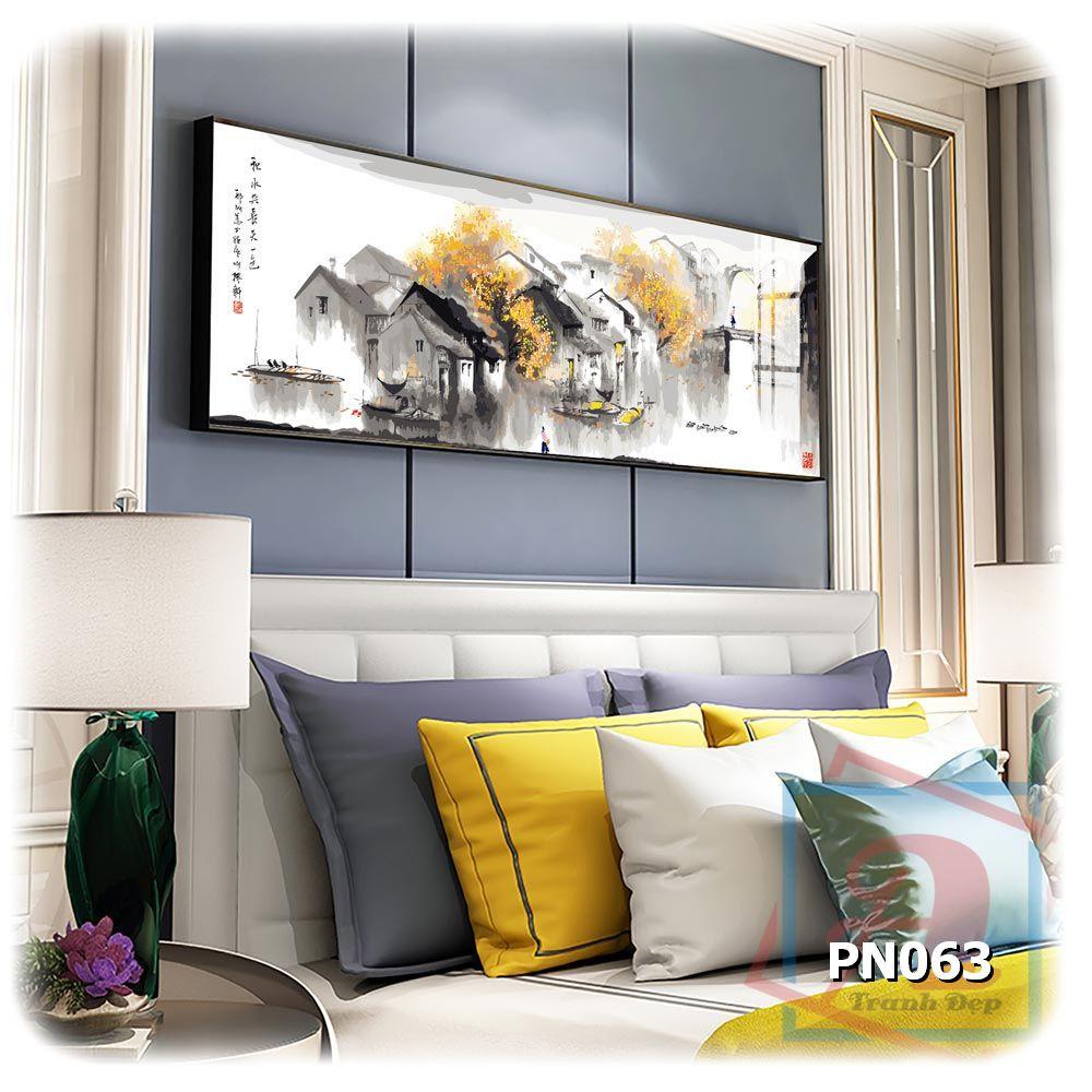 Tranh canvas khổ lớn trang trí phòng ngủ - PN063