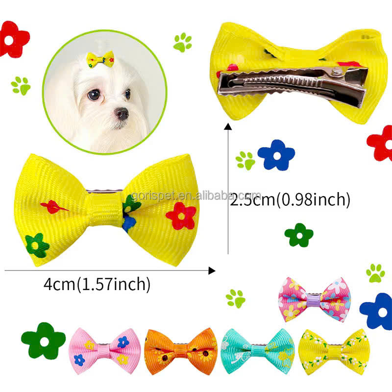 NƠ KẸP TÓC CÀI TÓC THỜI TRANG DỄ THƯƠNG CHO THÚ CƯNG CHÓ MÈO