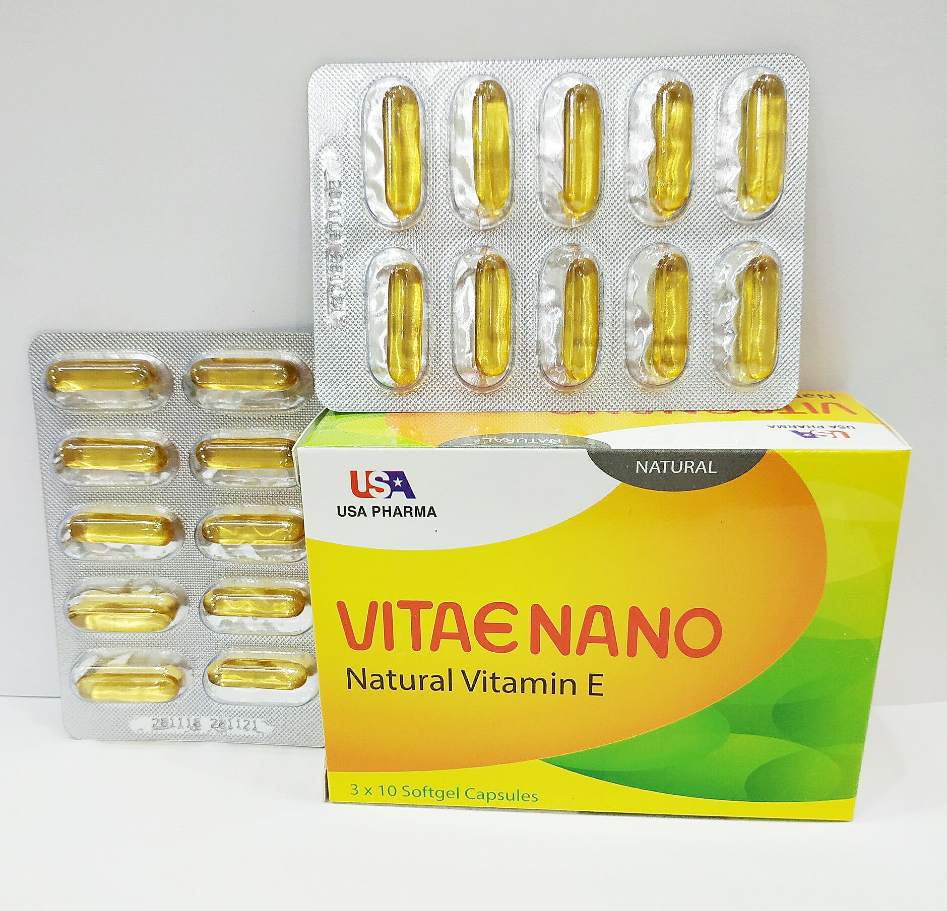 Vitamin E400 Nano - Uống Hoặc Bôi - Đẹp Da Sáng Da Nguyên Liệu Nhập Khẩu Mỹ - Natural Vitamin E Vitae Nano - Hộp 30 Viên