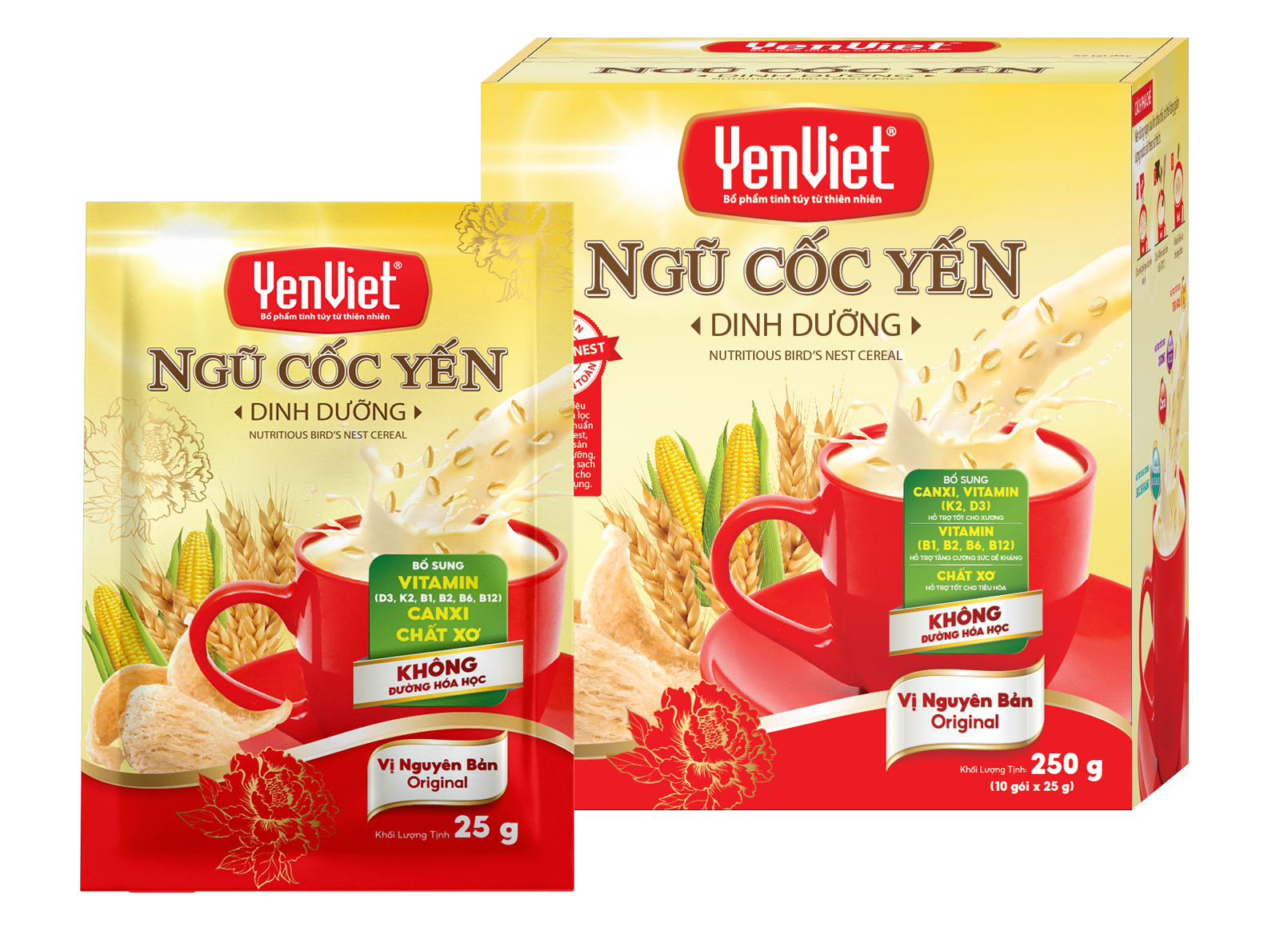 Ngũ Cốc Yến YenViet [Hộp 10 gói x 25gr]