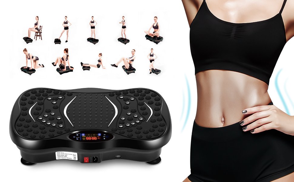 Máy Tập Thể Thao Rung Giảm Cân VEVOR SlimBody P5 Bluetooth cao cấp (phiên bản tiếng Anh)