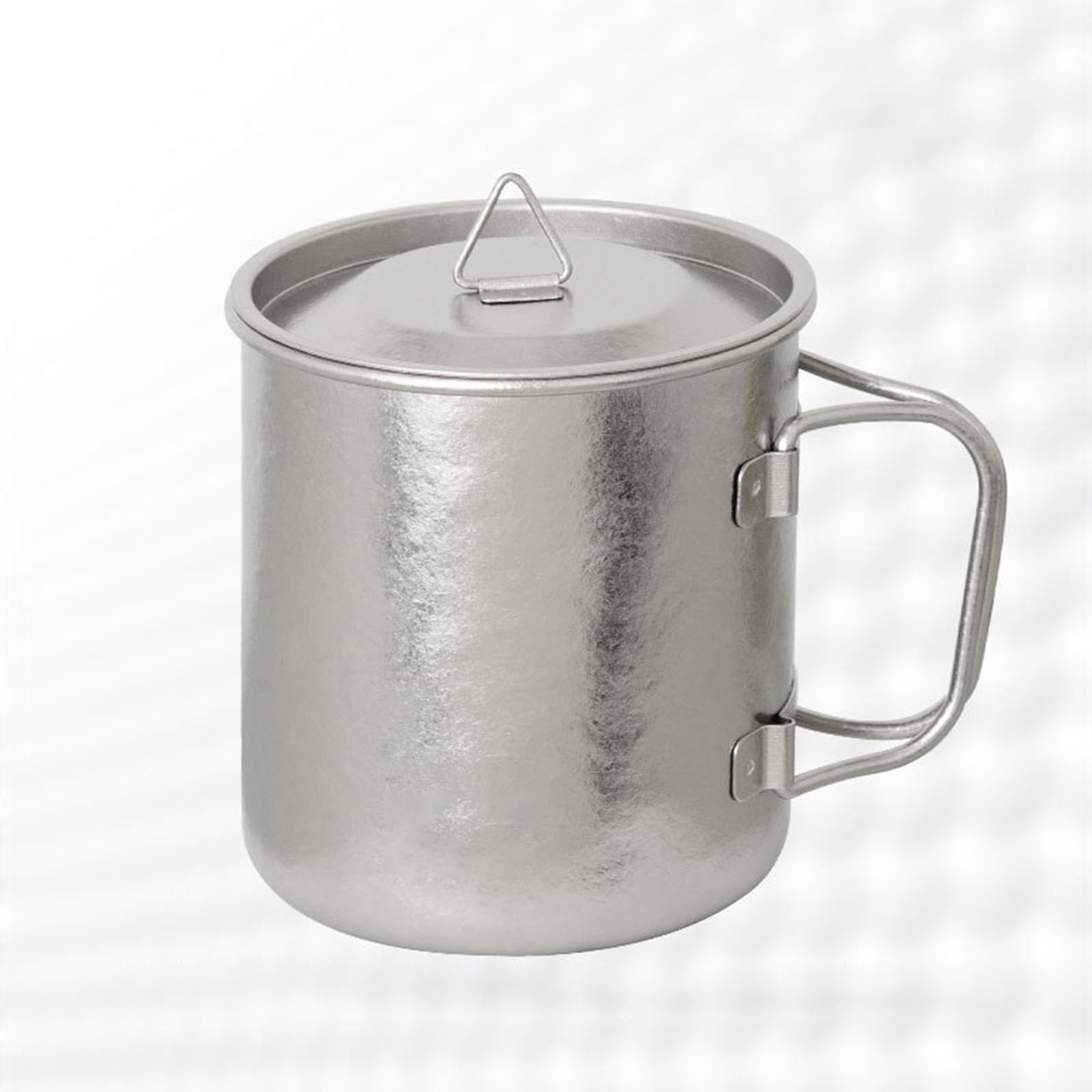 Titanium Water Cup Lid Camping Pot Lid Lightweight Coffee Mug Lid for Indoor Outdoor