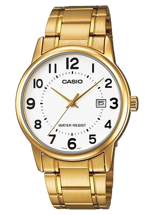 Đồng Hồ Nam Dây Thép Không Gỉ Casio MTP-V002G-7BUDF - Đen