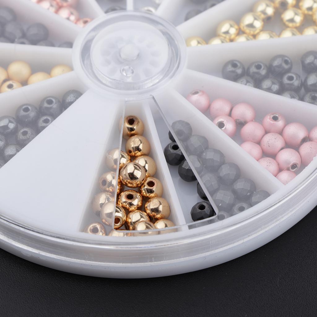 Assorted Multicolor Crystal Gems with Hole for String Beads of Necklace/Ring/Bracelet Art Craft Toys and DIY Jewelry Crystal Kit with Case