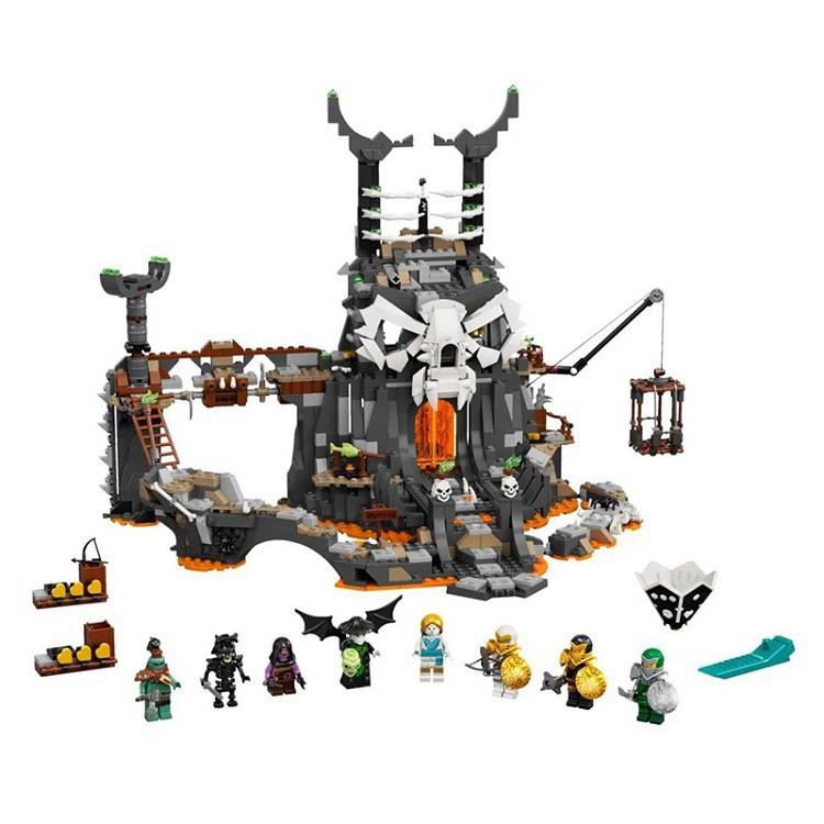 Đồ chơi lắp ráp Lâu đài Đầu lâu Ninja go - No. 7184 Skull Castle Ninjago - Xếp hình thông minh 937 mảnh ghép