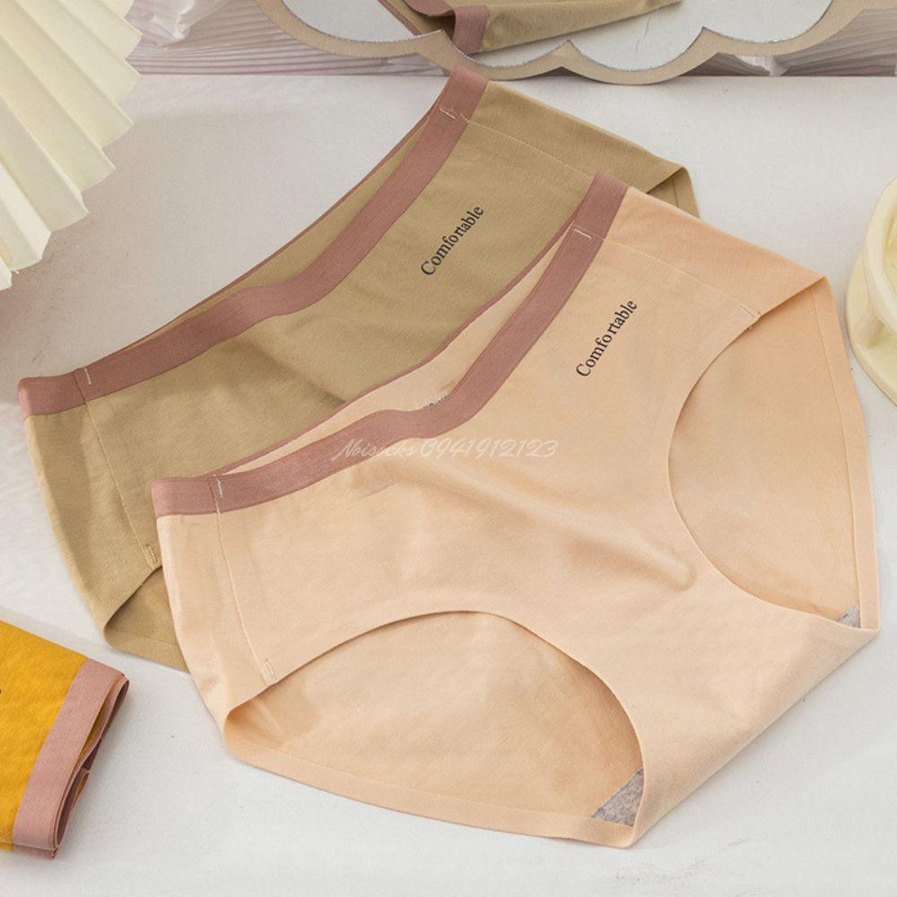 Quần lót Cotton Comfortable caocấp, thông hơi, mỏng mát,cogiãn tốt, nhiều màu trang nhã trẻ trung Nữ Women - Vàng nghệ