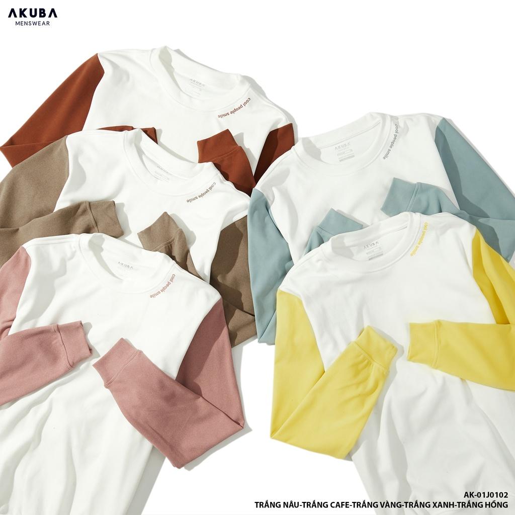 Áo sweeter cổ tròn Akuba form regular chất nỉ dày dặn 01J0102