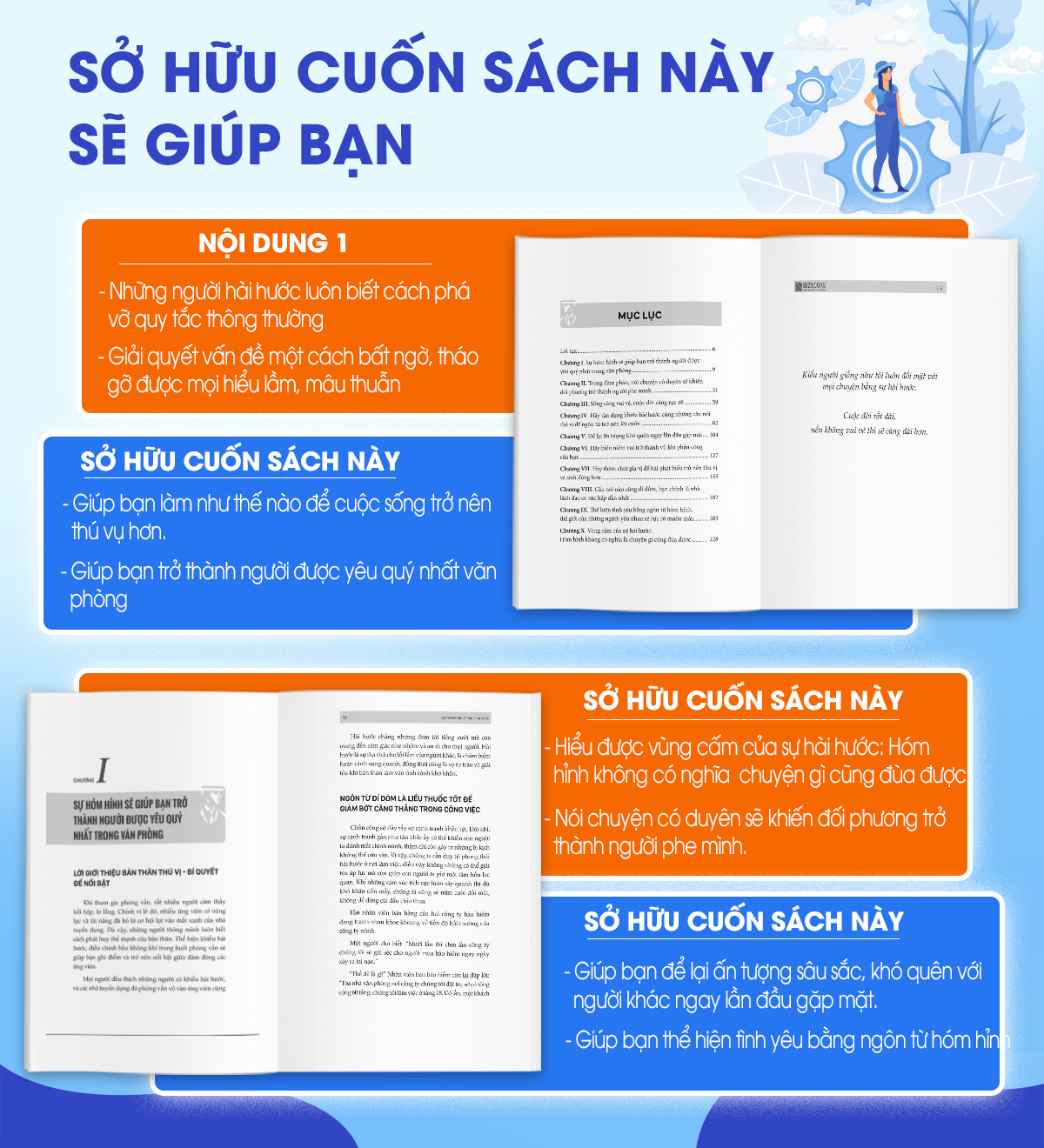 Bộ 4 Cuốn Sách Giúp Bạn Đổi Đời: Phượng Hoàng Tái Sinh, Sự Thông Minh Trong Hài Hước, Người Giàu Nhất Babylon, Muốn Thành Công Nói Không Với Trì Hoãn