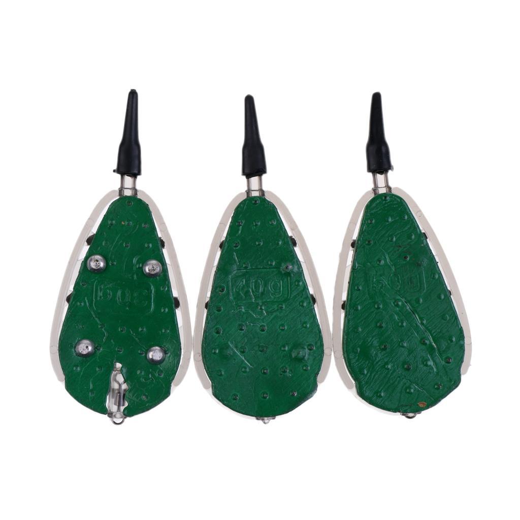 Inline Method Feeder Carp Fishing Bait Cage 30g 40g 50g Flat Feeder & Mould