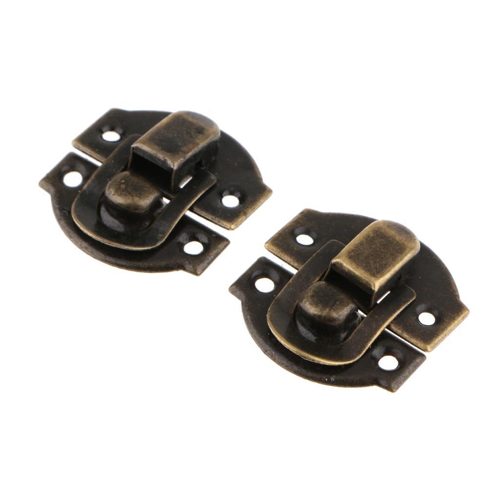 3-8pack 12Pcs Antique Buckle Alloy Box Buckle Wooden Box Lock Craft Hardware