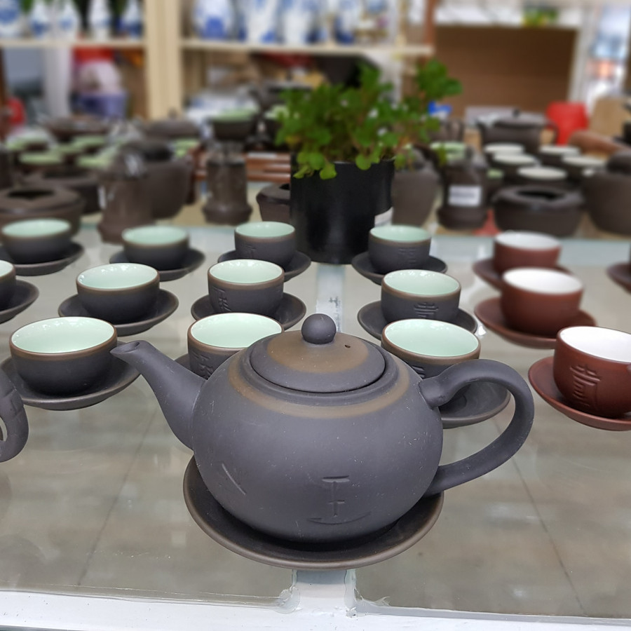Bộ Trà Tống Phúc Lộc Thọ Chỉ Bạc