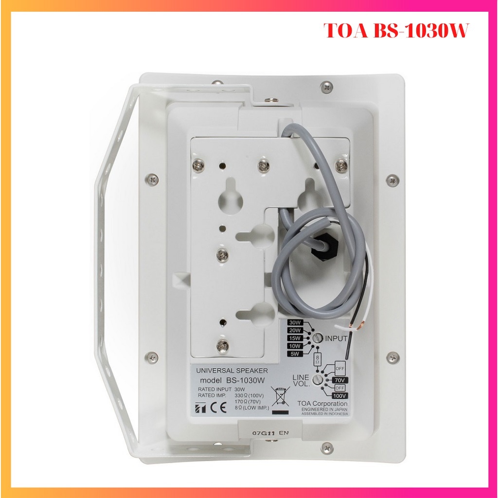 Loa Hộp 30W TOA BS-1030 Đen/Trắng - Hàng Chính Hãng