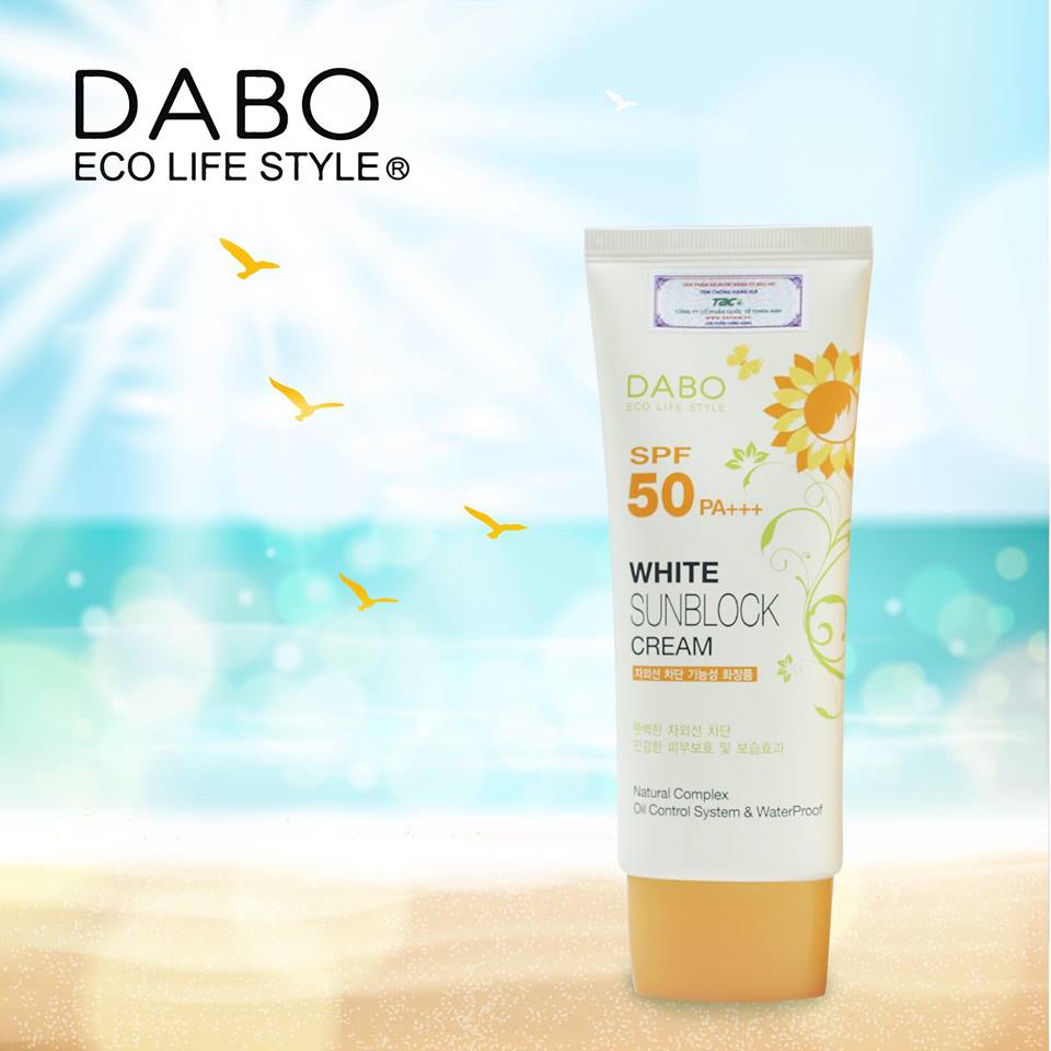 Kem chống nắng Hàn Quốc cao cấp Dabo White Sunblock Cream SPF 50 PA+++ (70ml)