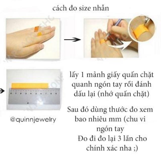 Nhẫn 3 viên đá