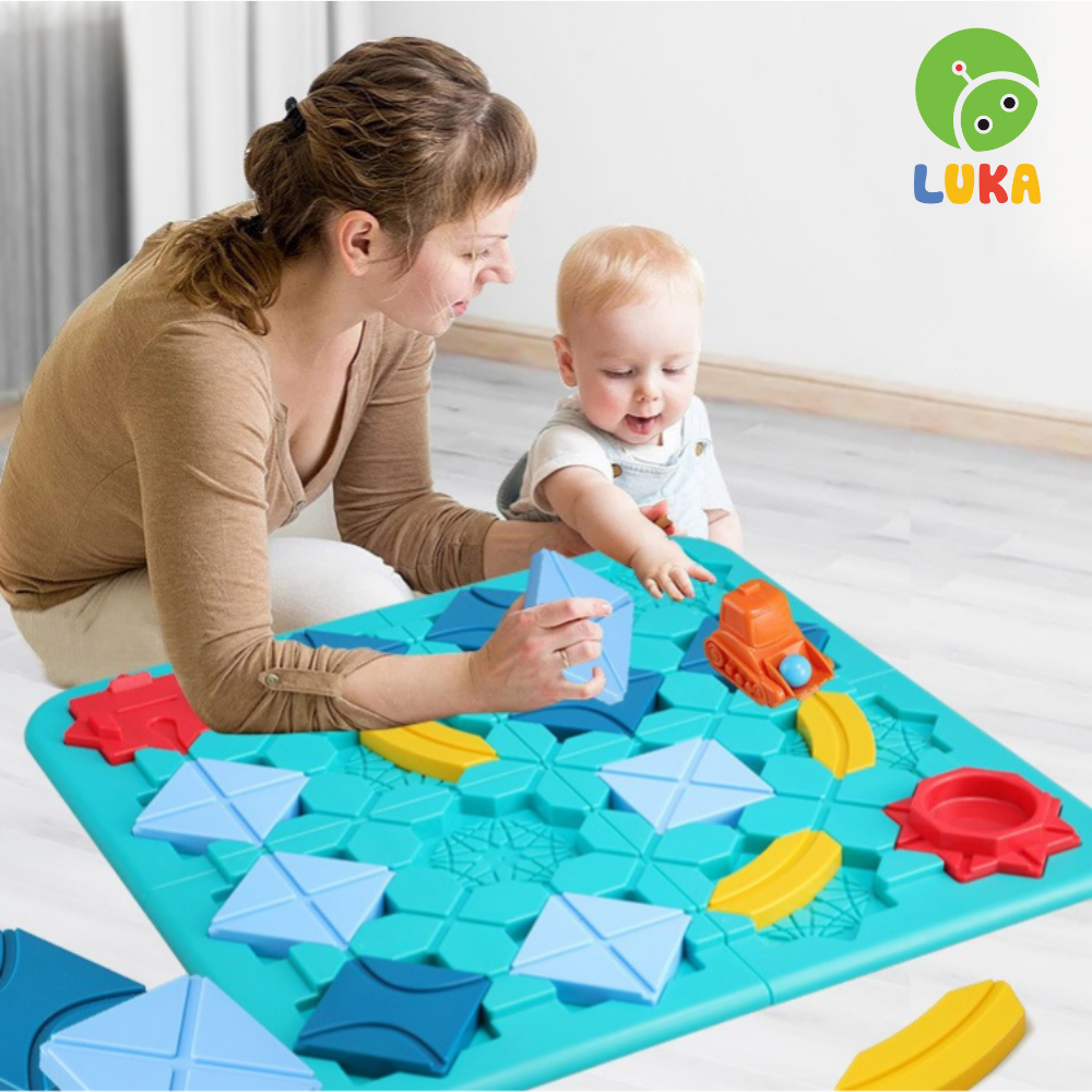 Đồ chơi trẻ em con đường tư duy chính hãng Luka cho bé từ 2 tuổi cùng tương tác với mẹ
