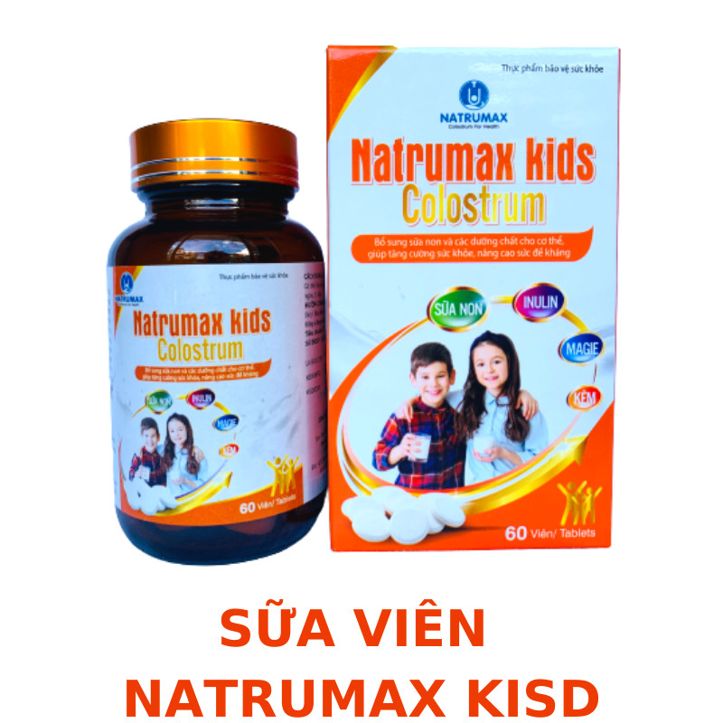 SỮA VIÊN NATRUMAX KIDS COLOSTRUM 60VIÊN - DÀNH CHO TRẺ TRÊN 2 TUỔI