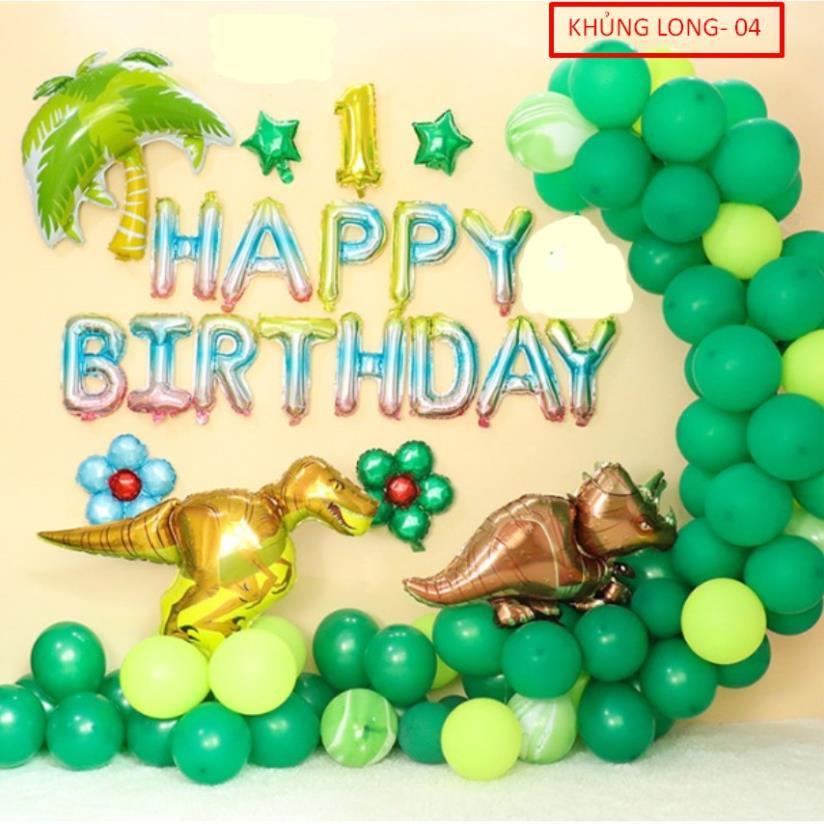 Set bong bóng Khủng Long cho bé trang trí sinh nhật tuyệt vời
