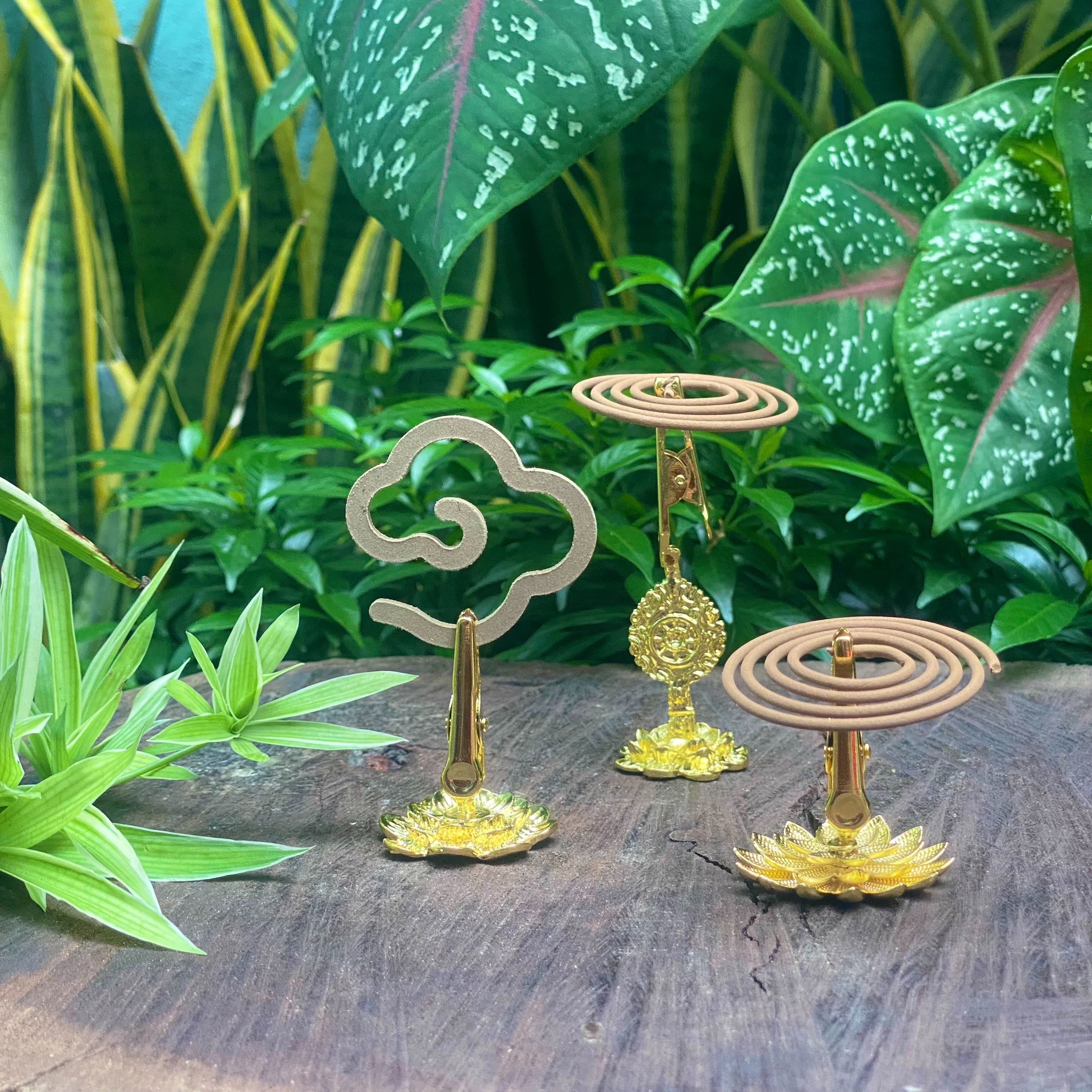 Đế Kẹp Nhang Vòng, Nhang Không Tăm, Nhang Vân Mây, Bằng Hợp Kim