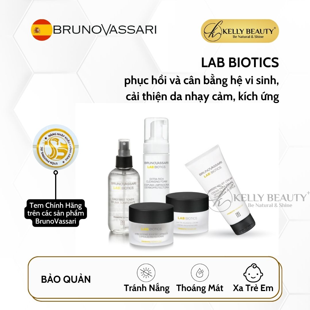 Kem Tái Tạo và Cân Bằng Hệ Vi Sinh Trên Da Lab Biotics Lactis Advanced Cream - Bruno Vassari | Kelly Beauty
