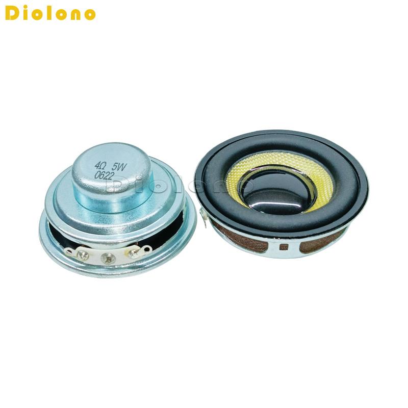 2 Chiếc 4 Ohms 5W 45Mm Tròn 16 Nhân Dual Neodymium Từ Tính Loa Chống Nước Màu Vàng 1.75 inch Glassfiber Âm Thanh Loa