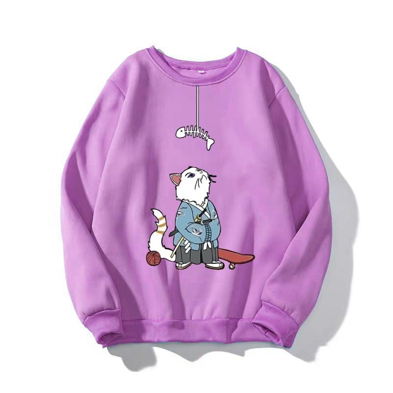 ÁO SWEATER NAM NỮ IN THẦN MÈO