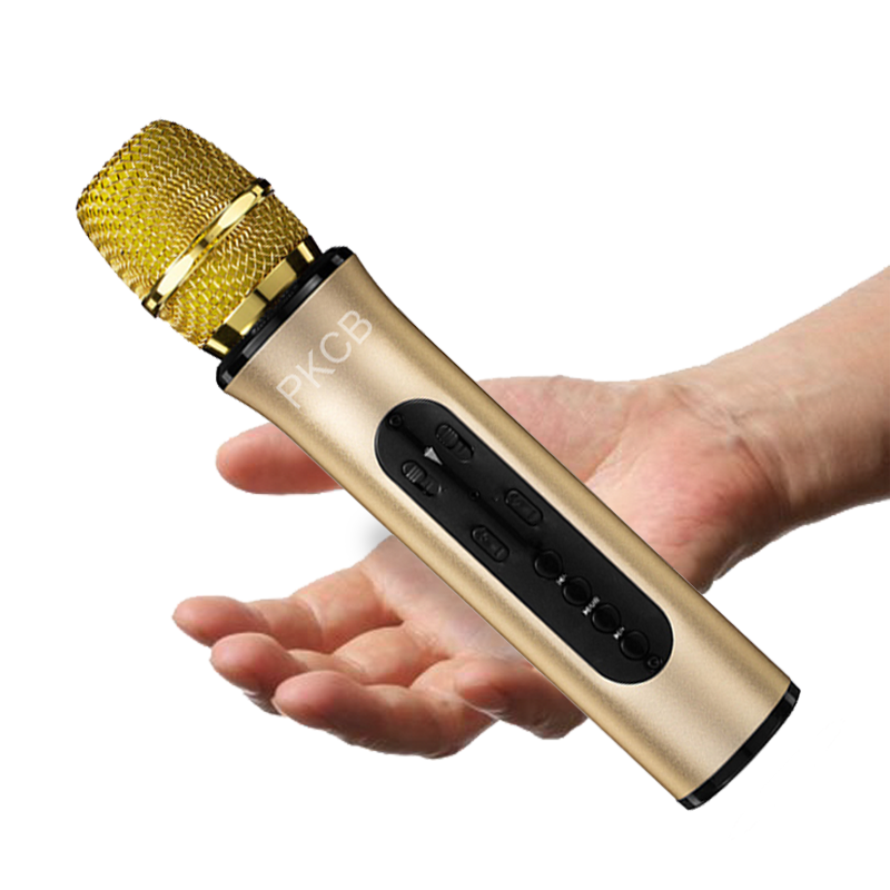 Mic Hát Nhạc Kiêm Loa Bluetooth Hát Karaoke Tại Nhà, Đi Du Lịch - Hàng Chính Hãng PKCB