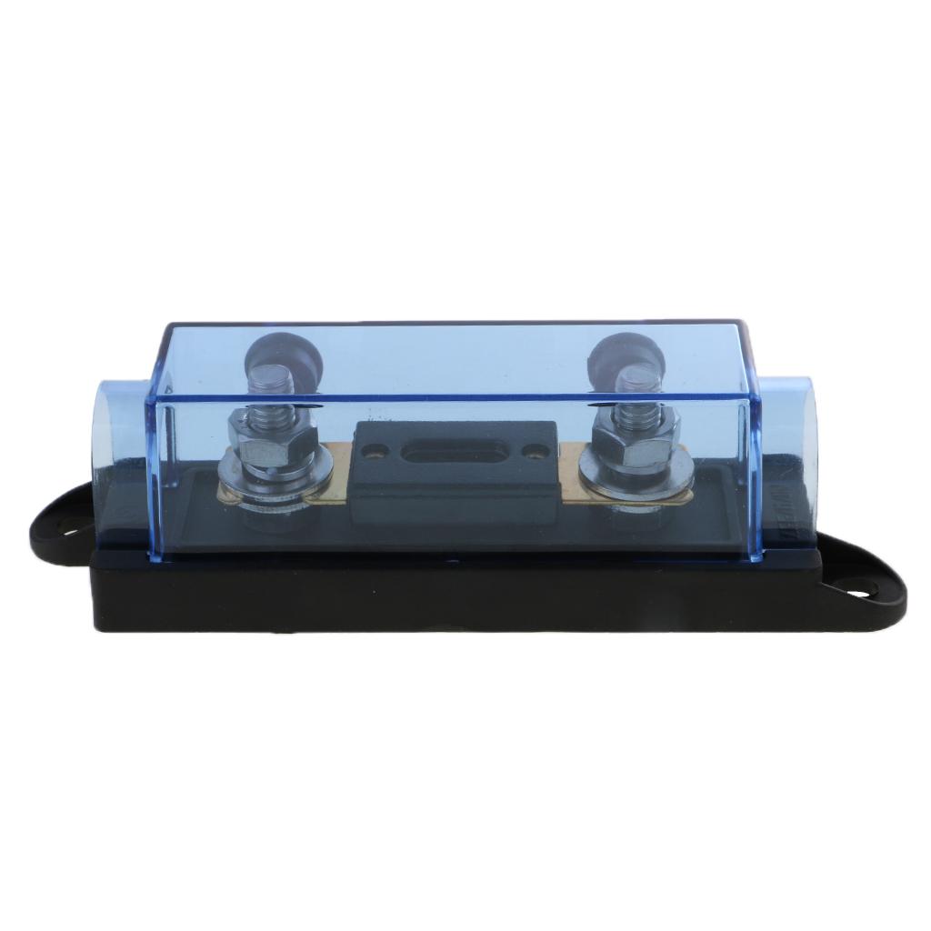 Car Audio 0 4 6 8 Gauge ANL Inline Fuse Holder Fuseholder with Clear Cover