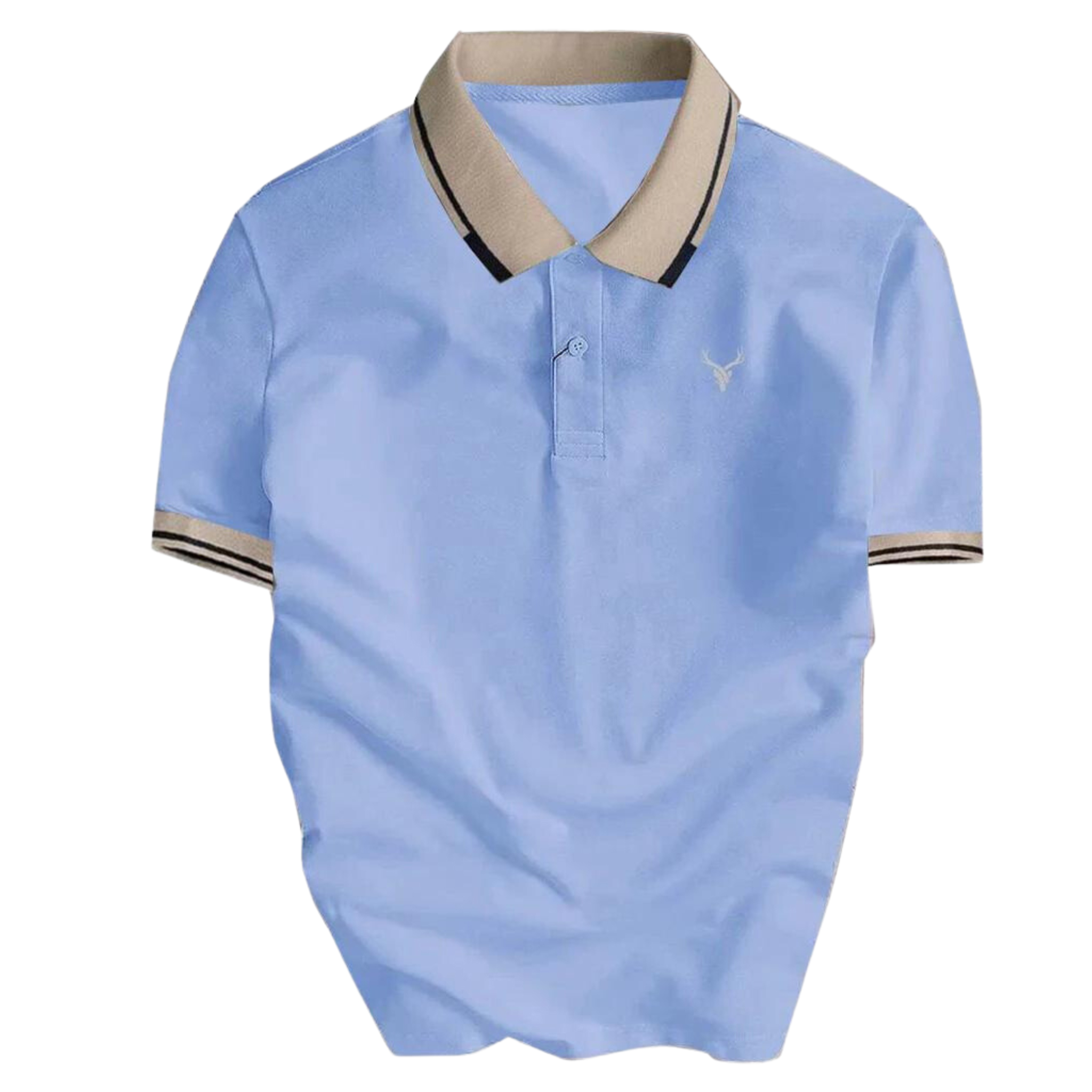 Áo thun nam cổ bẻ thêu logo Deer CB07