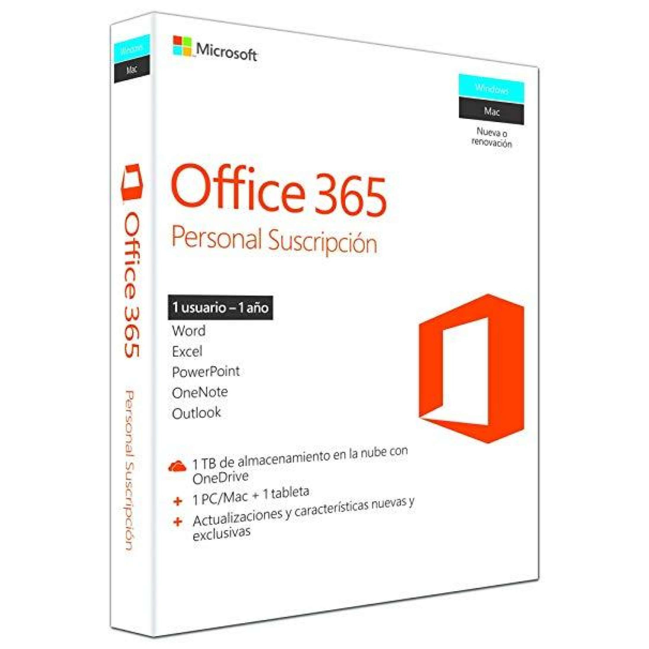 Phần mềm văn phòng Microsoft Office 365 Personal 32/64bit bản quyền 1 năm/ 1 user dùng cho 3 thiết bị Win/Mac, máy tính bảng, điện thoại