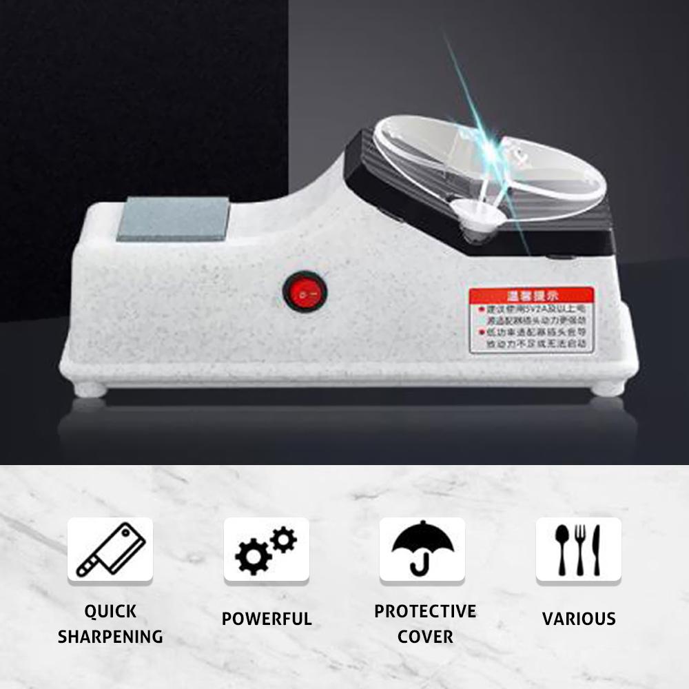 Máy mài dao bằng điện pin 1200mAh Vỏ được làm bằng vật liệu pp có nắp bảo vệ