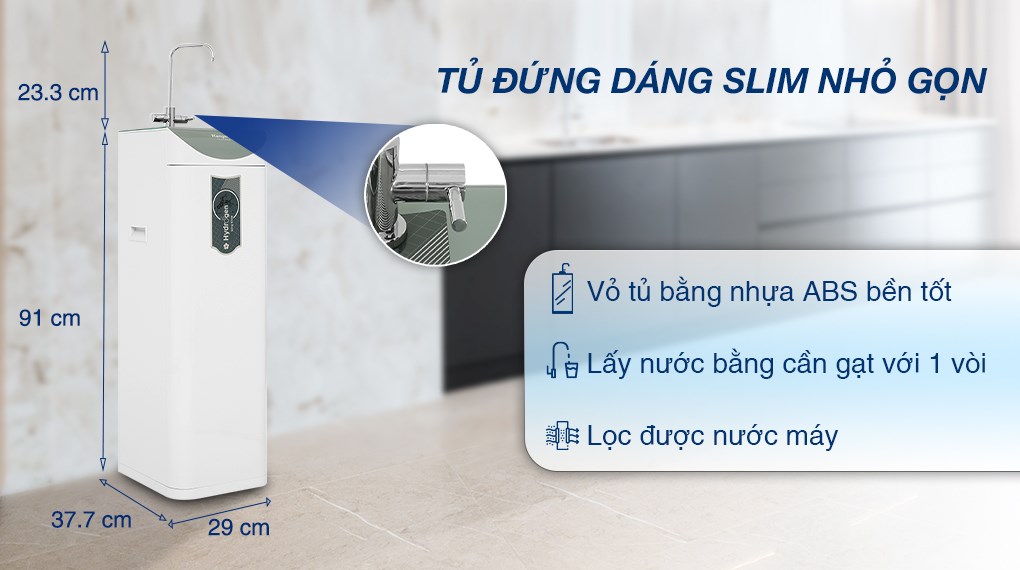 Máy Lọc Nước RO Hydrogen Slim Duo 2 Kangaroo KG100HD2 8 lõi - Hàng Chính Hãng