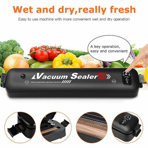 Máy Hút Chân Không Bảo Quản Thực Phẩm 90W 60KPa Mini Vacuum Sealer Bảo Quản Thực Phẩm