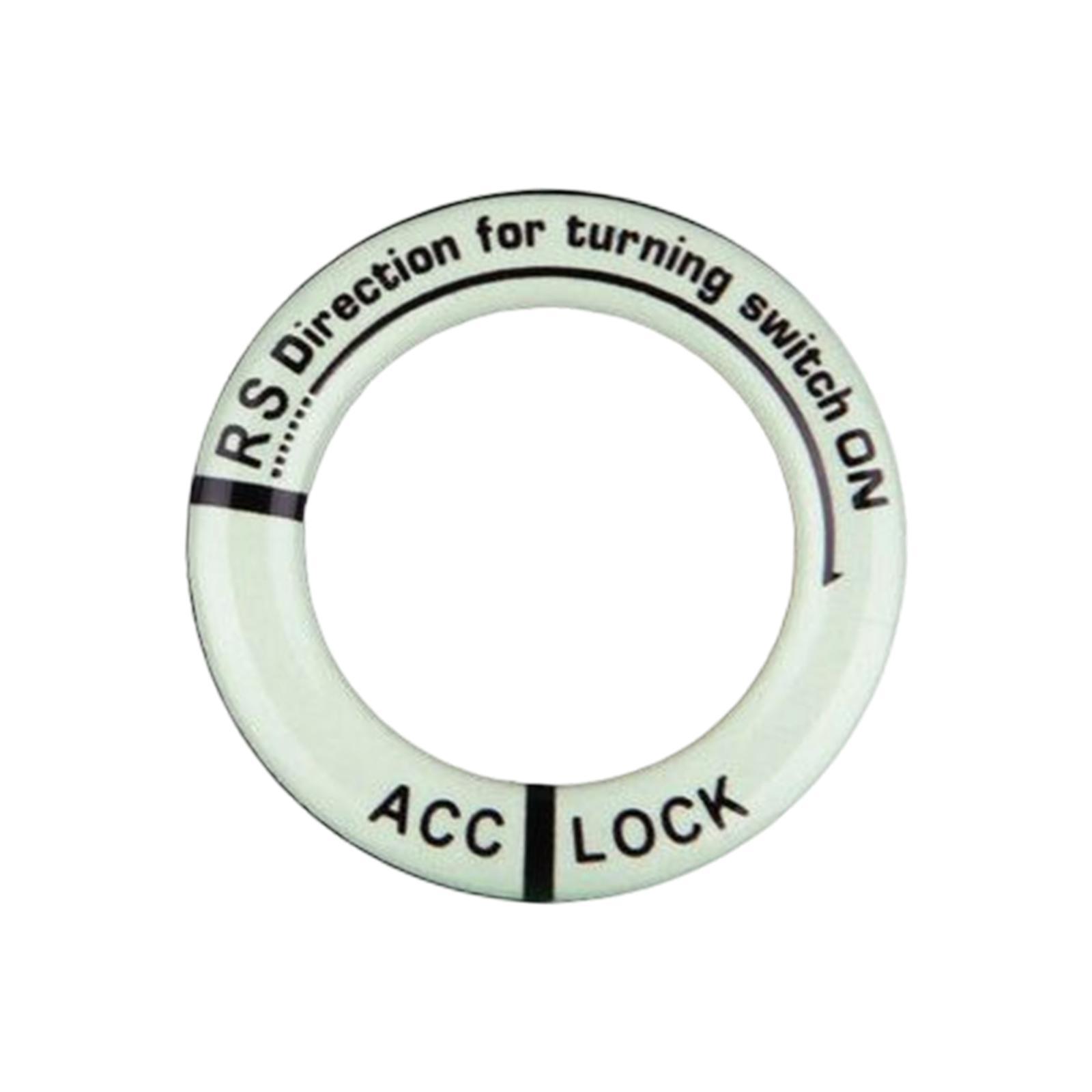 Universal Ignition Switch Decoration Rings Glow in The Dark luminous