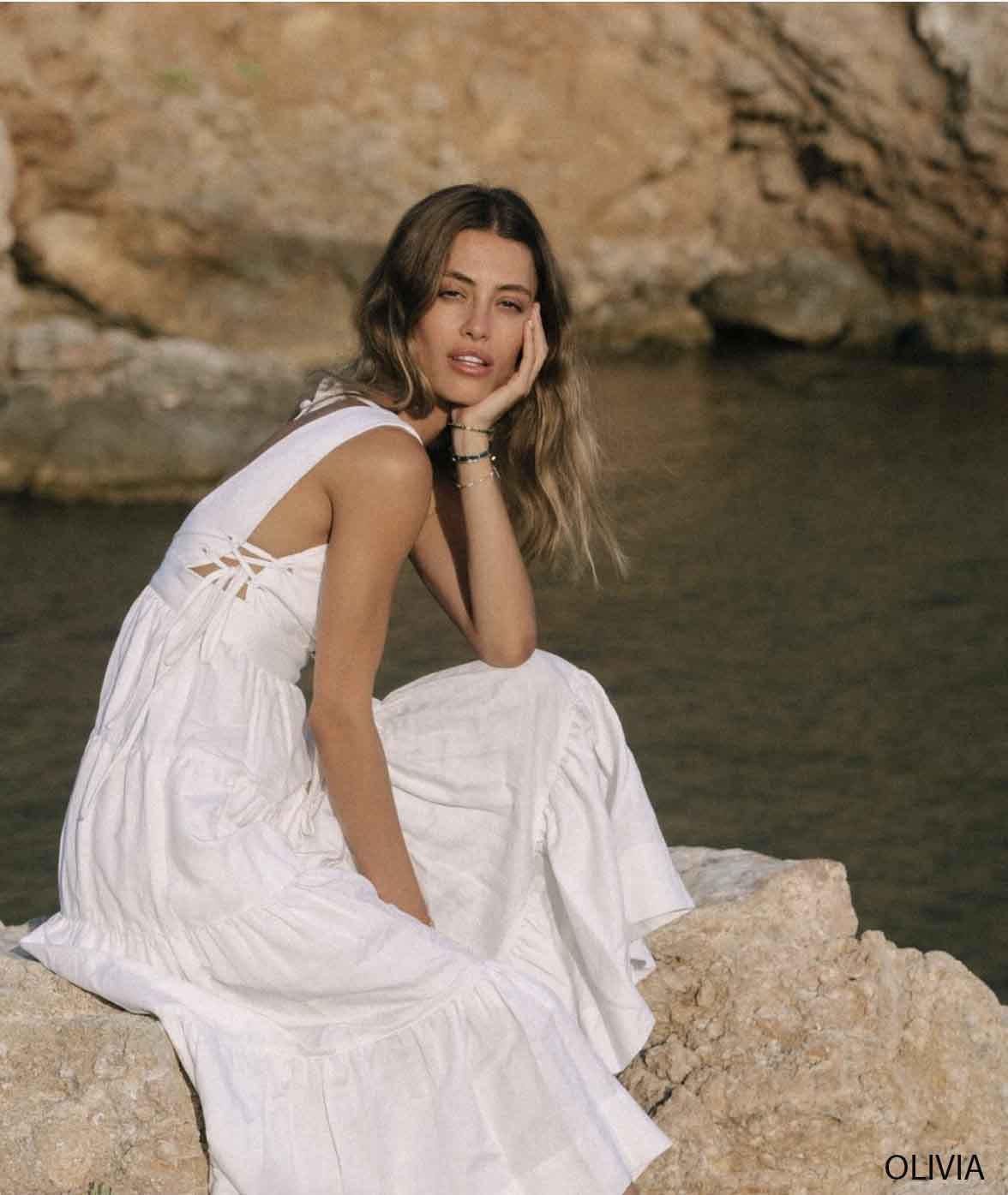 Đầm Maxi Đan Dây Cổ U NAPUBEE Thiết Kế Đi Chơi, Dự Tiệc OLIVIA DRESS
