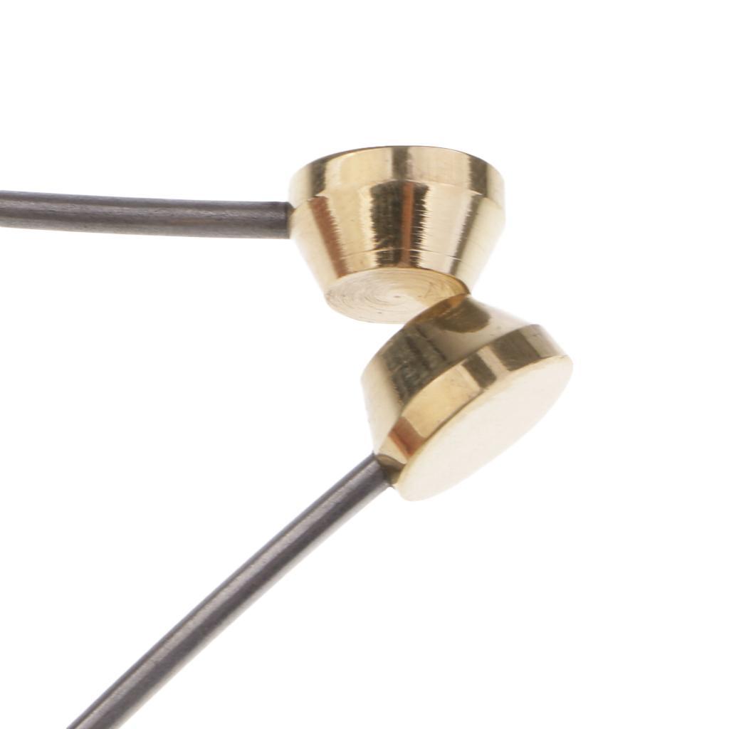 2 Pcs Stainless Steel Brass Fly Tying Bobbin Holder Fly Tying Bobbins Fly Fishing Smooth Spool